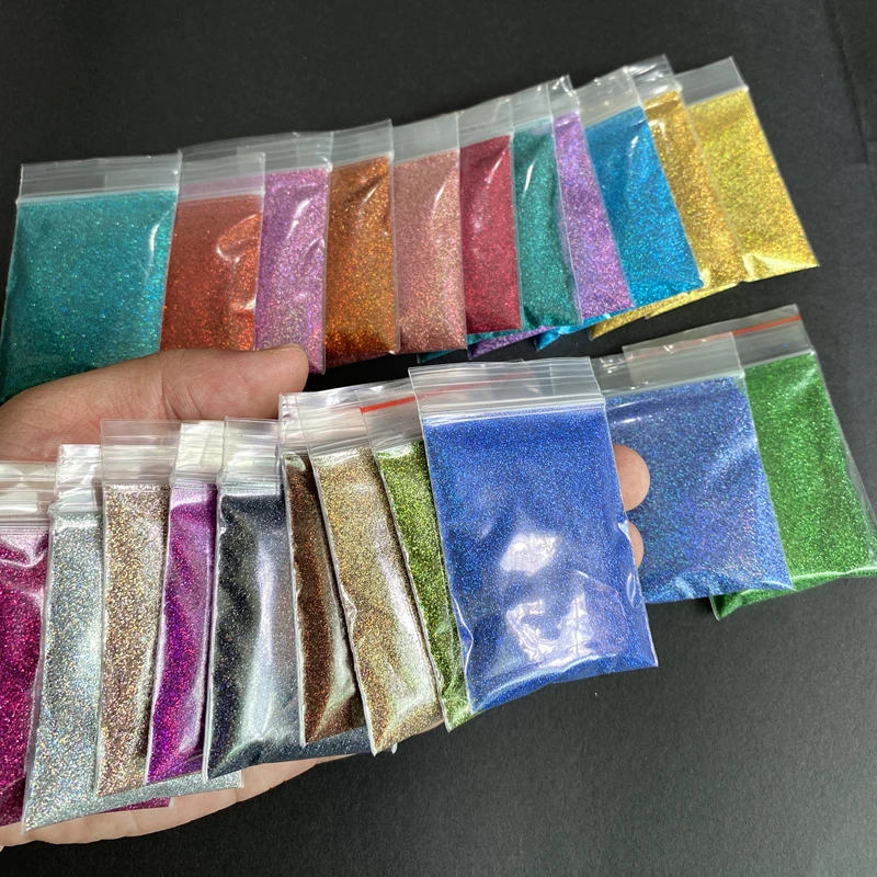 20 جرام المجسم الأشعة فوق البنفسجية هلام الورنيش مسمار نصائح الصباغ بودرة لامعة للأظافر بريق لامع مسحوق DIY بها بنفسك مسمار الفن بريق الديكور #5