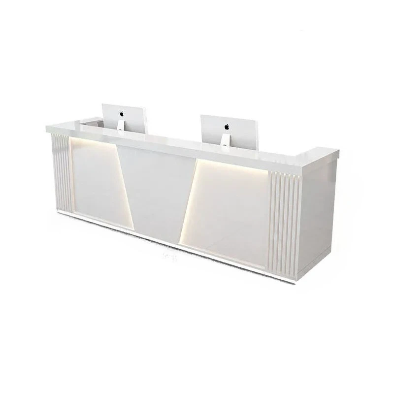 #Customized Glamour Desk Table Trendy Luxury Classic Versatile Reception Desk Unique Design Kassen Theke Office Furniture