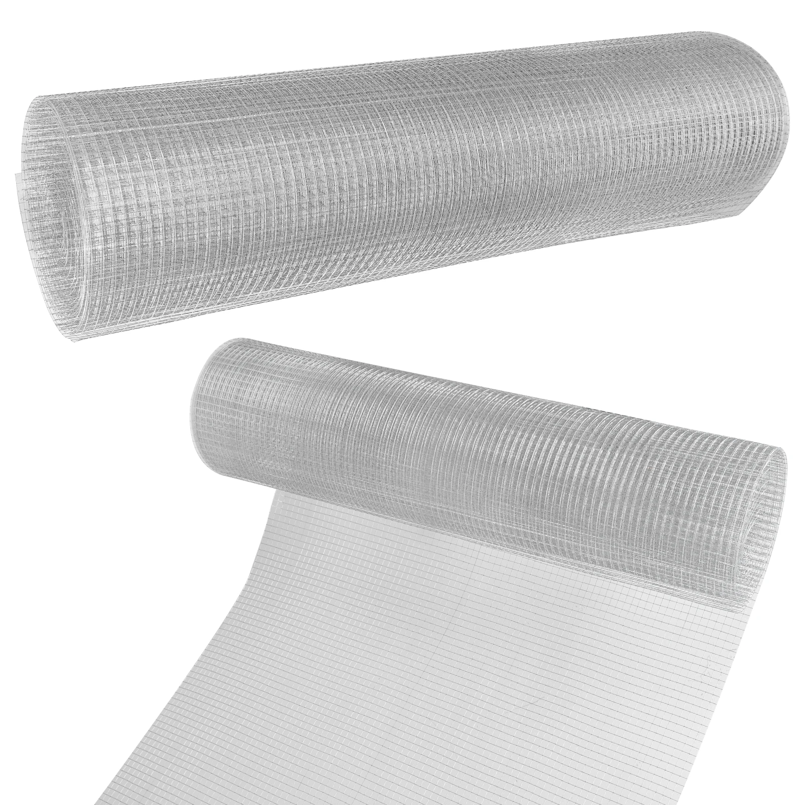 Recinzione agricola Maglia d'acciaio Lunghezza 4,8 m/10 m/25 m Recinzione per pollame Rete da giardino pesante Rete di protezione per giardino vegetale Recinzione in rete metallica