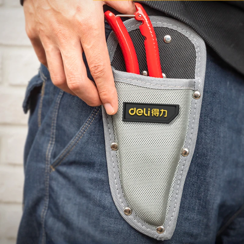 Deli 1 Pcs Plastic/Oxford Cloth Pruner Protective Toolbag Multifunction Portable Gardener Scissors Covers for Pruning Shears