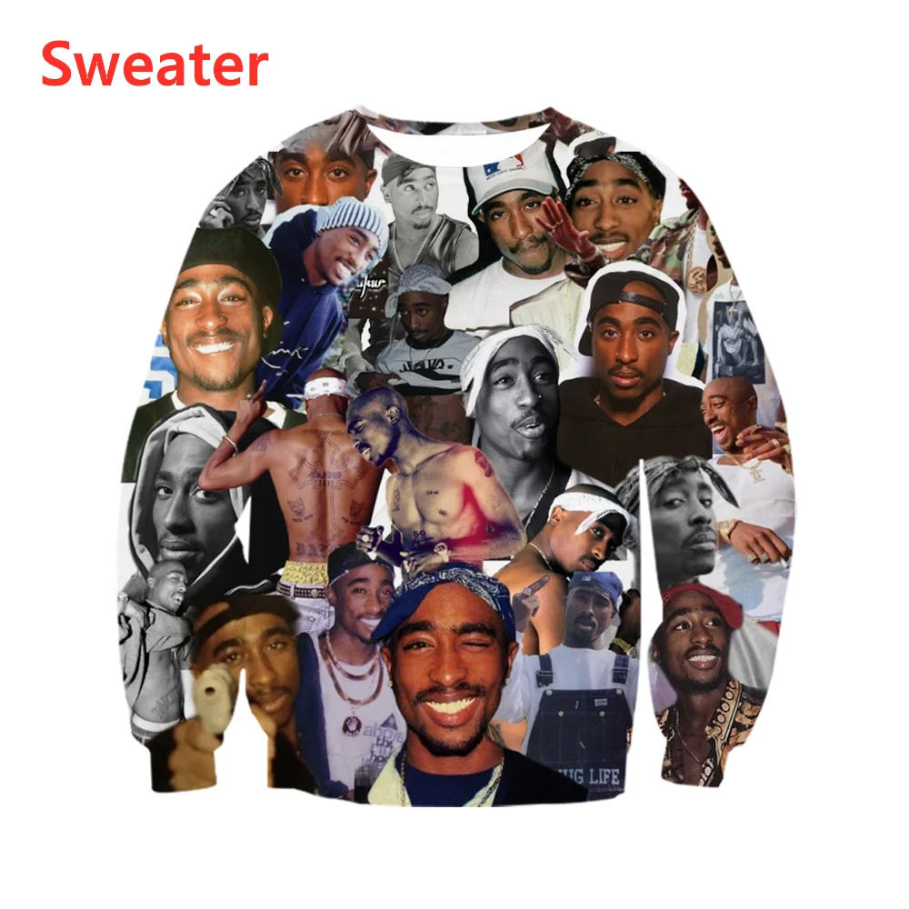 

New 3D Print Causal Legend Rapper Tupac 2Pac Clothing Fashion Men Women Sweatshirt Plus Size S-7XL Harajuku