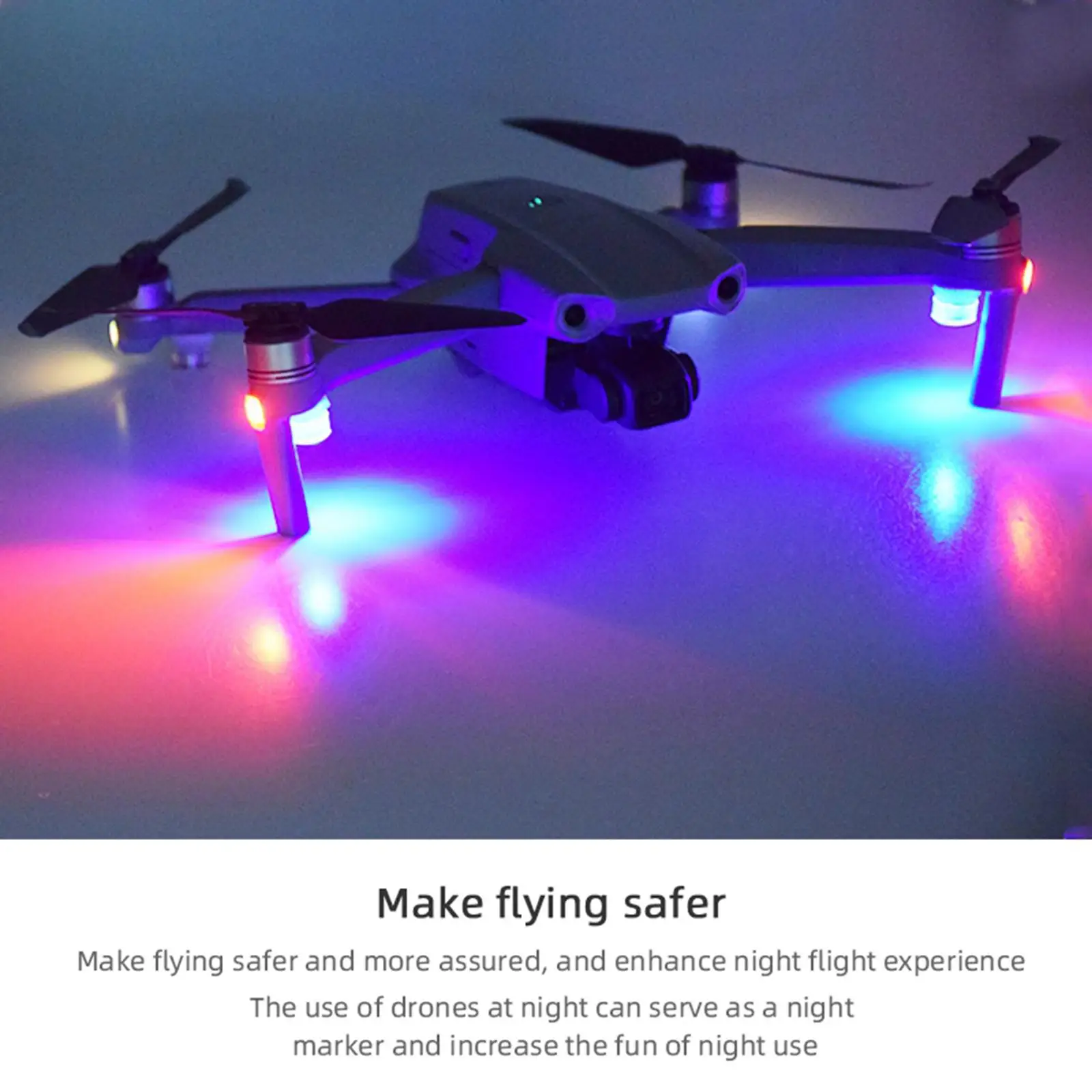 Signals Navigation Night Plane Lamp ABS Material High Luminance LED Indicator for Drone Mini Pro Spark Air 1 2
