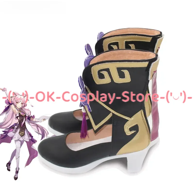 Chaussures de Cosplay Fu Xuan en Cuir PU, Bottes de ixd'Halloween sur Mesure