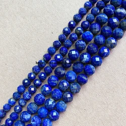 Semi-precious Stone Diamond Cuts Faceted AA Quality Lapis Lazuli 7