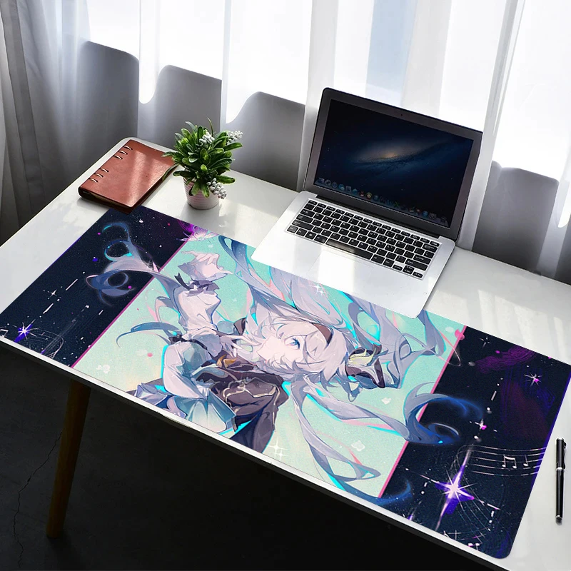 

Mouse Pad Laptop Anime Extended Desktop Mat Computer Gamer H-honkai Star Rail Firefly Mousepad Gaming Accessories Keyboard Pad