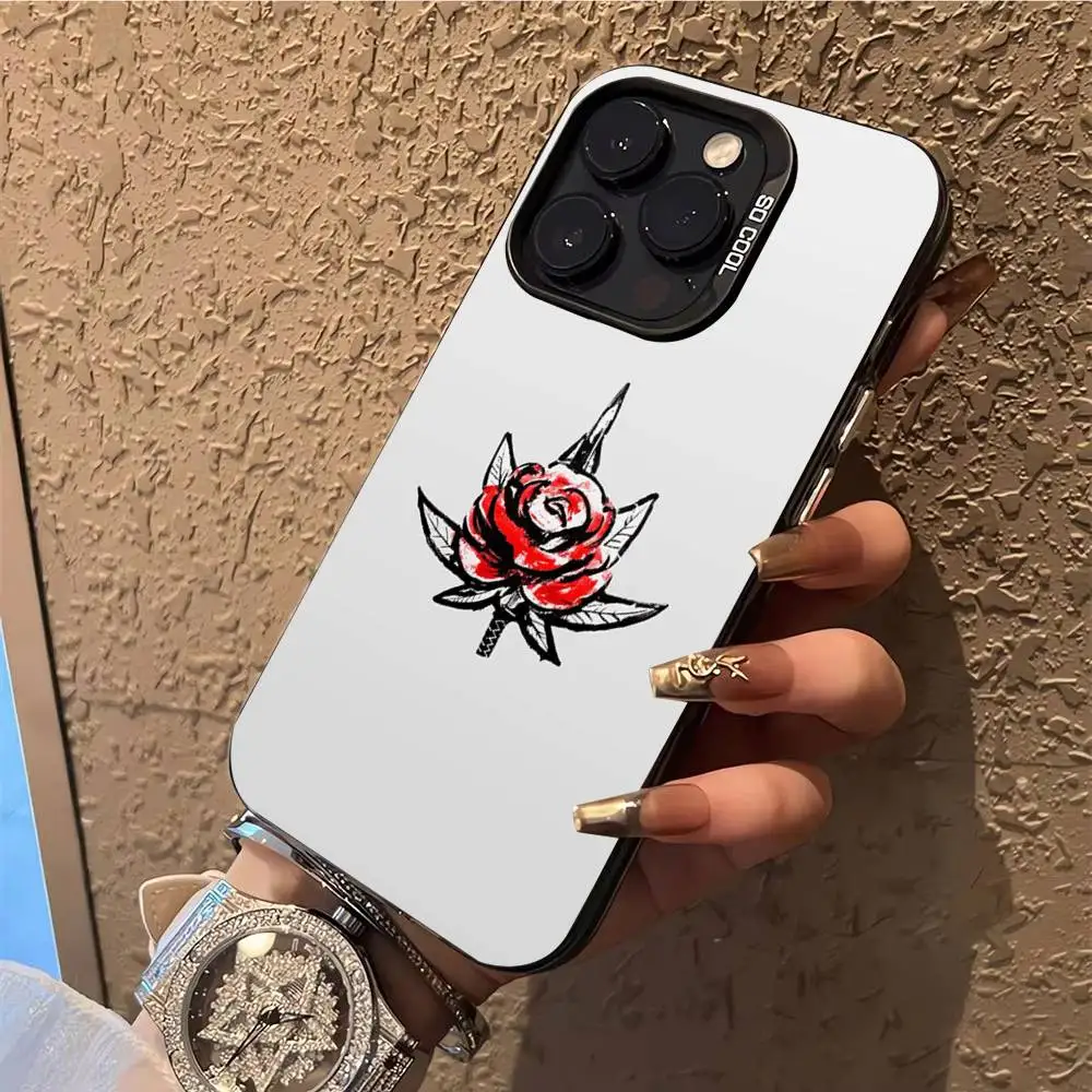 حافظة هاتف E-Eladio Carrion DON KBRN لهاتف iPhone 17,16,15,14,13,12,X,8,Pro,Max,Plus,E,SE4,Air,Mini IMD أسود غير لامع