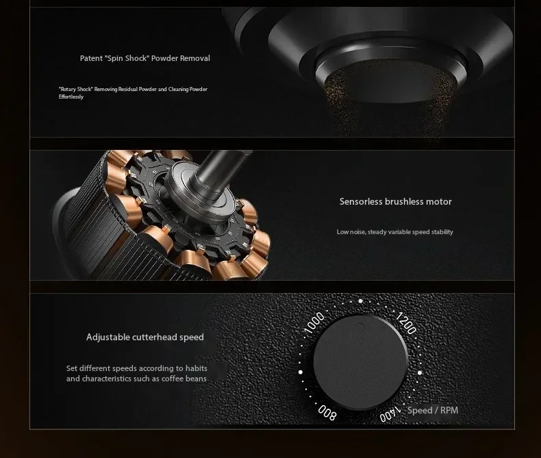 Timemore New Sculptor 078/078S مطحنة القهوة الكهربائية المنزلية والتجارية 220 فولت تنظيم السرعة التلقائي إسبرسو