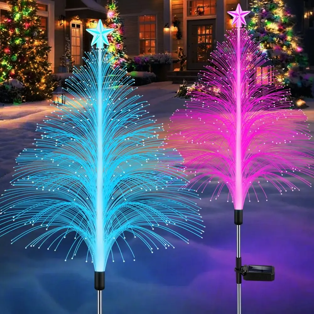 Color Changing Solar Jellyfish Lights 5-Layer Waterproof Solar Powered Lights 7 Colors Solar Powered LED Outdoor Lights