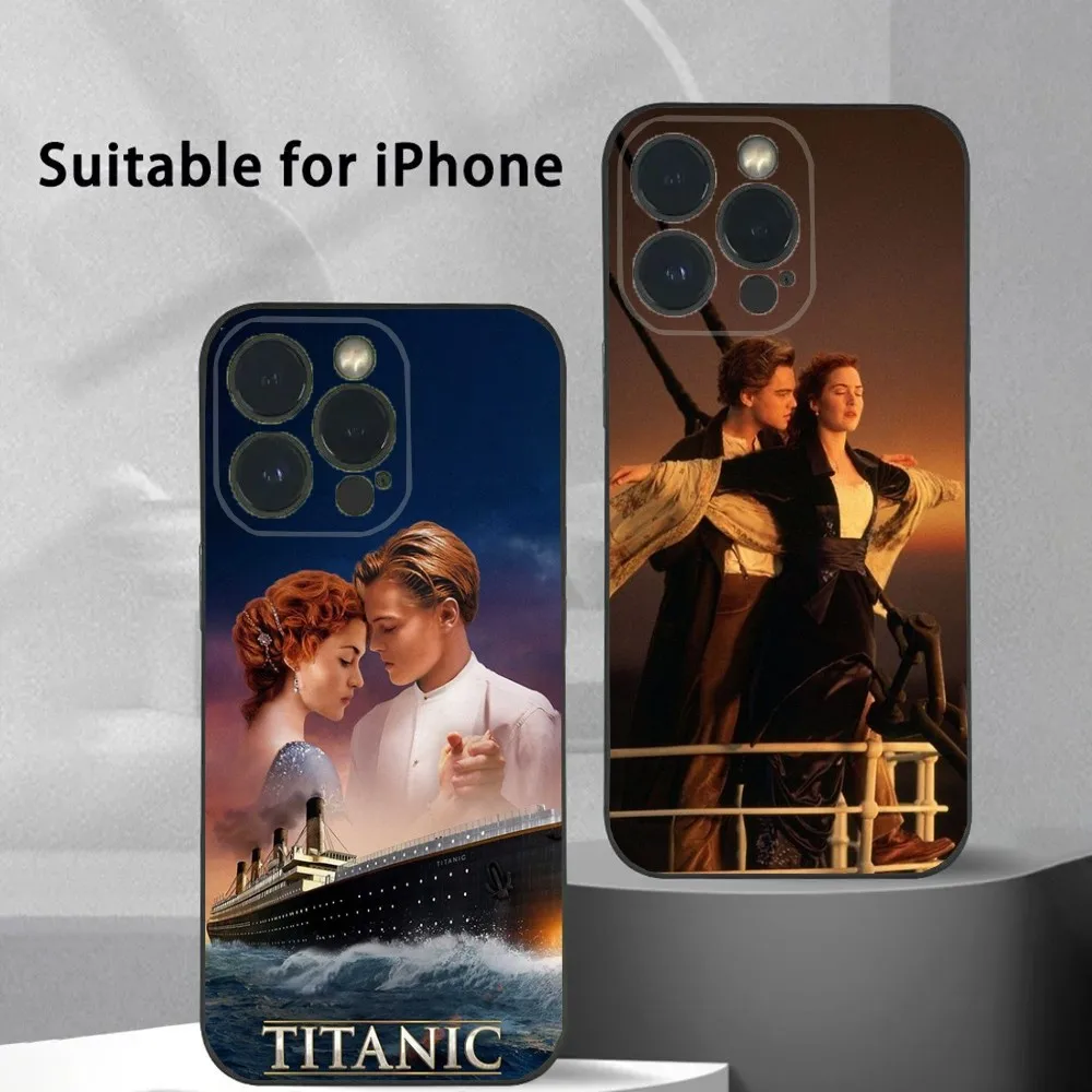 T-Titanic Movie Phone Case For iPhone 16 15 14 13 12 11 Plus,Pro Max,XS,X,XR,SE,Mini,8,7 Soft Silicone Black Cover