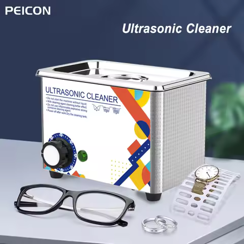 Ultrasonic Cleaner Portable Washing Machine Ultra Sonic Cleaner 35W Mini Ultrasonic Washing Machine For Jewelry Glasses Watch