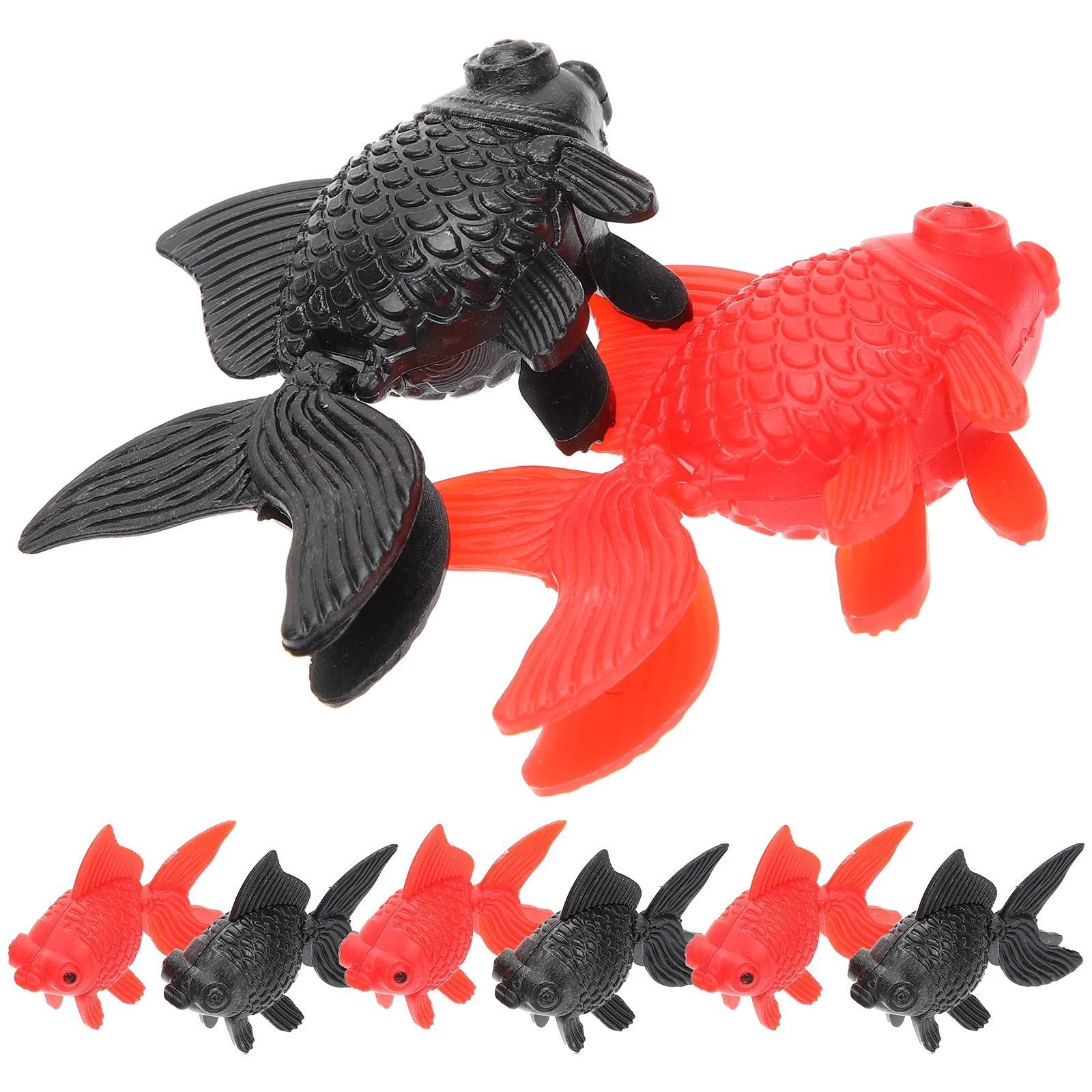 

10 Pcs Simulated Goldfish Decoration Durable Plastic Aquarium Child Ornaments Decorative Fish Figures Crafts Models