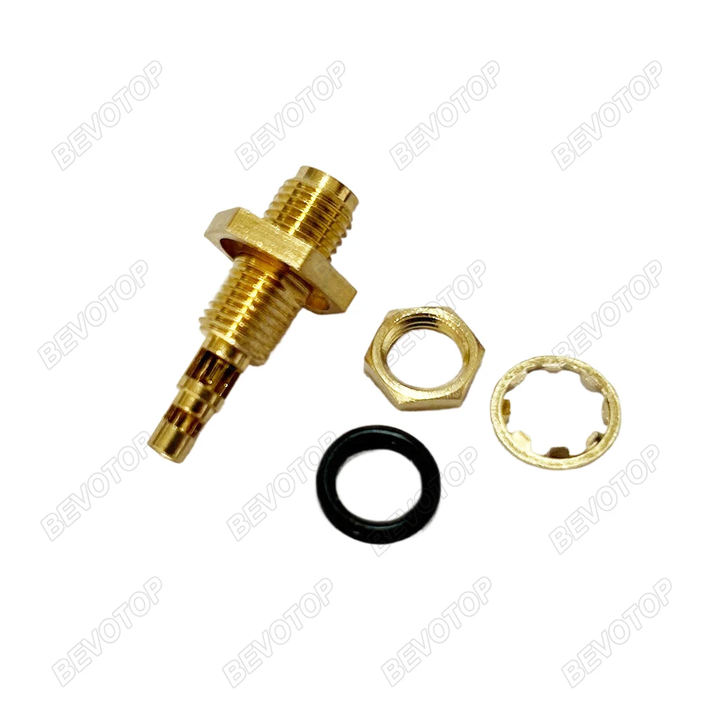 10pcs/lot SMA Female Rear Screw O-Ring Bulkhead Solder RG178/RF1.37 Cable RF Connector Gold Plated 50 Ohm BEVOTOP