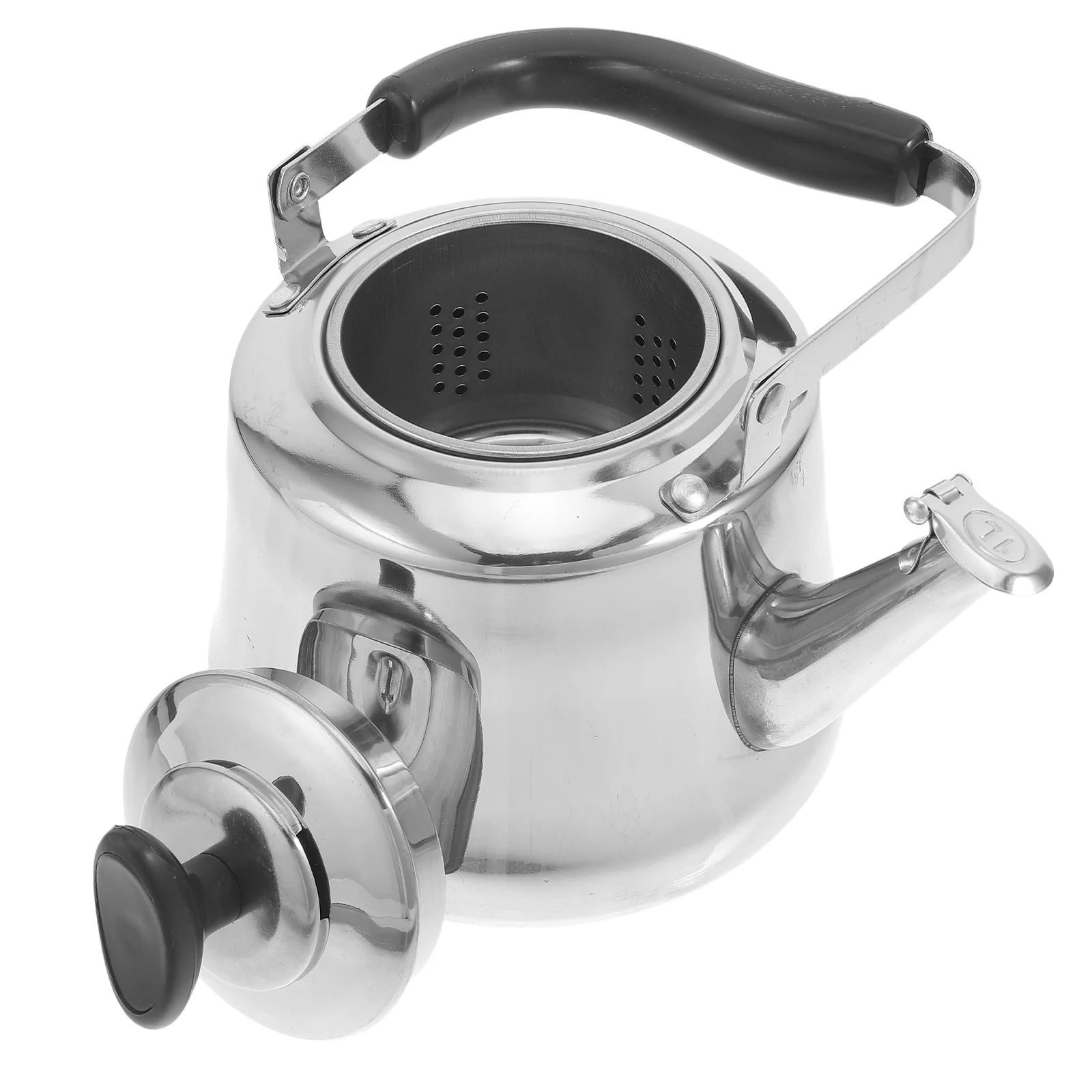 

Stainless Steel Whistling Teakettle Quiet Buzzing Boil Water Kettle Portable Tea Pot Sounding Kettle Home Teakettle