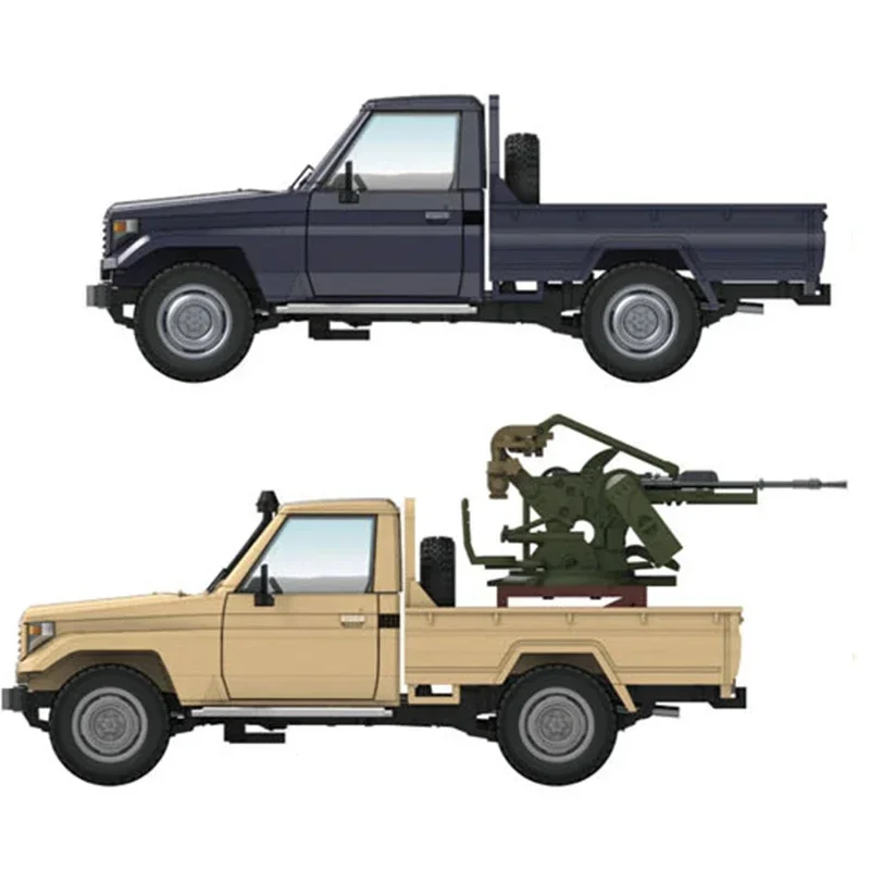 

3R MODEL TRANSFORM TK7004/TK7005 1/72 Scale Plastic Model – Mid East War Pickup Assembly Model Kits Set for Adults' Hobby & DIY