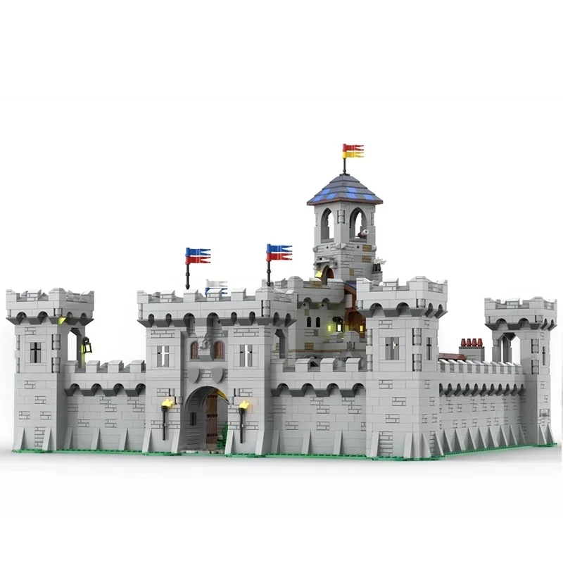 

medieval castle town bricks medieval military fortress stronghold knight architecture blocks moc modular bricks castle keep moc