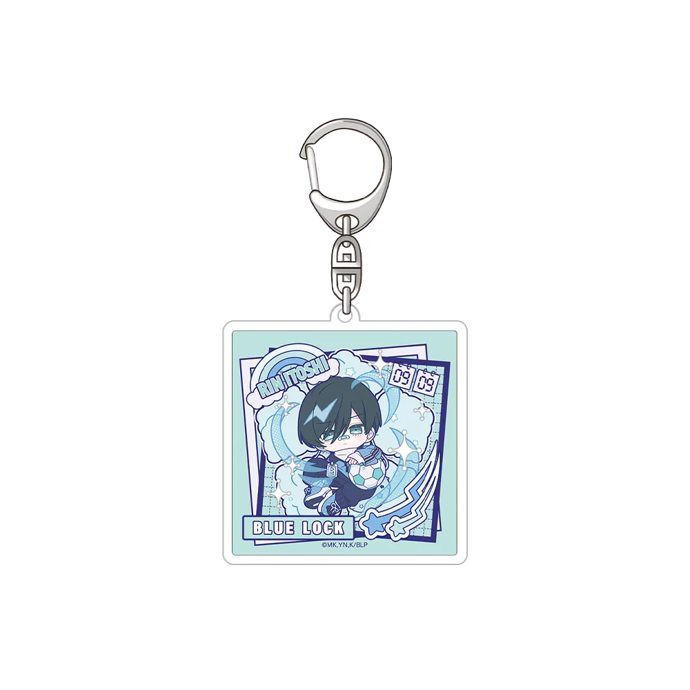 الأزرق قفل يويتشي Isagi رين إيتوشي سيشيرو ناجي هيوما شيجيري ريو ميكاجي يو هيوري الرسمية HD سلسلة مفاتيح مصنوعة من الأكريليك حقيبة قلادة الهدايا #3