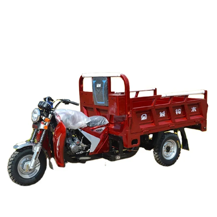 Benzin Dreirad 150cc wasser gekühlt 3 Rad rot 60V Fracht Trikes 3 Rad 250ccm Motorrad elektrisch motorisiert 16 Motos 3 Ruedas