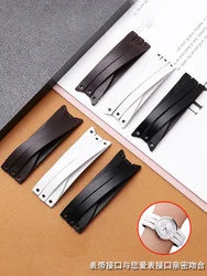 Cowhide Watch Strap for CK K2R2S1 K2R2S6 K2R2M1 K2R2M6 Ladies K2r Cross Striped Genuine Replacement Women's Watch Bracelet
