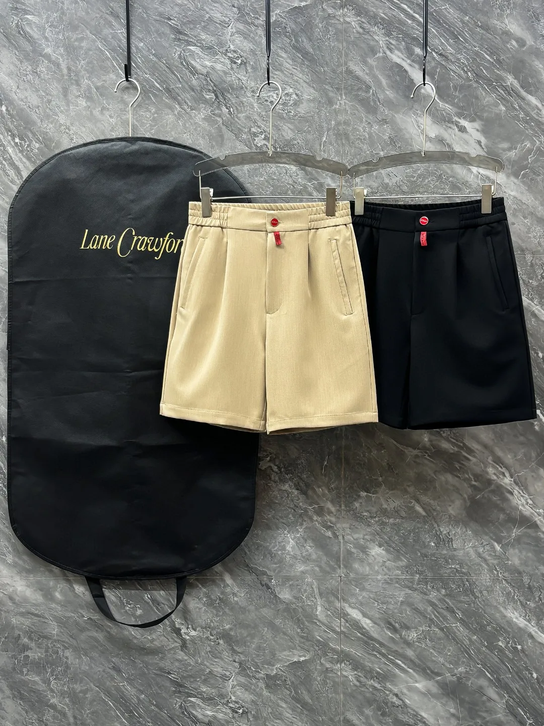 

Kiton Italian Simple and Versatile Elastic Waist Straight Leg Linen Casual Shorts