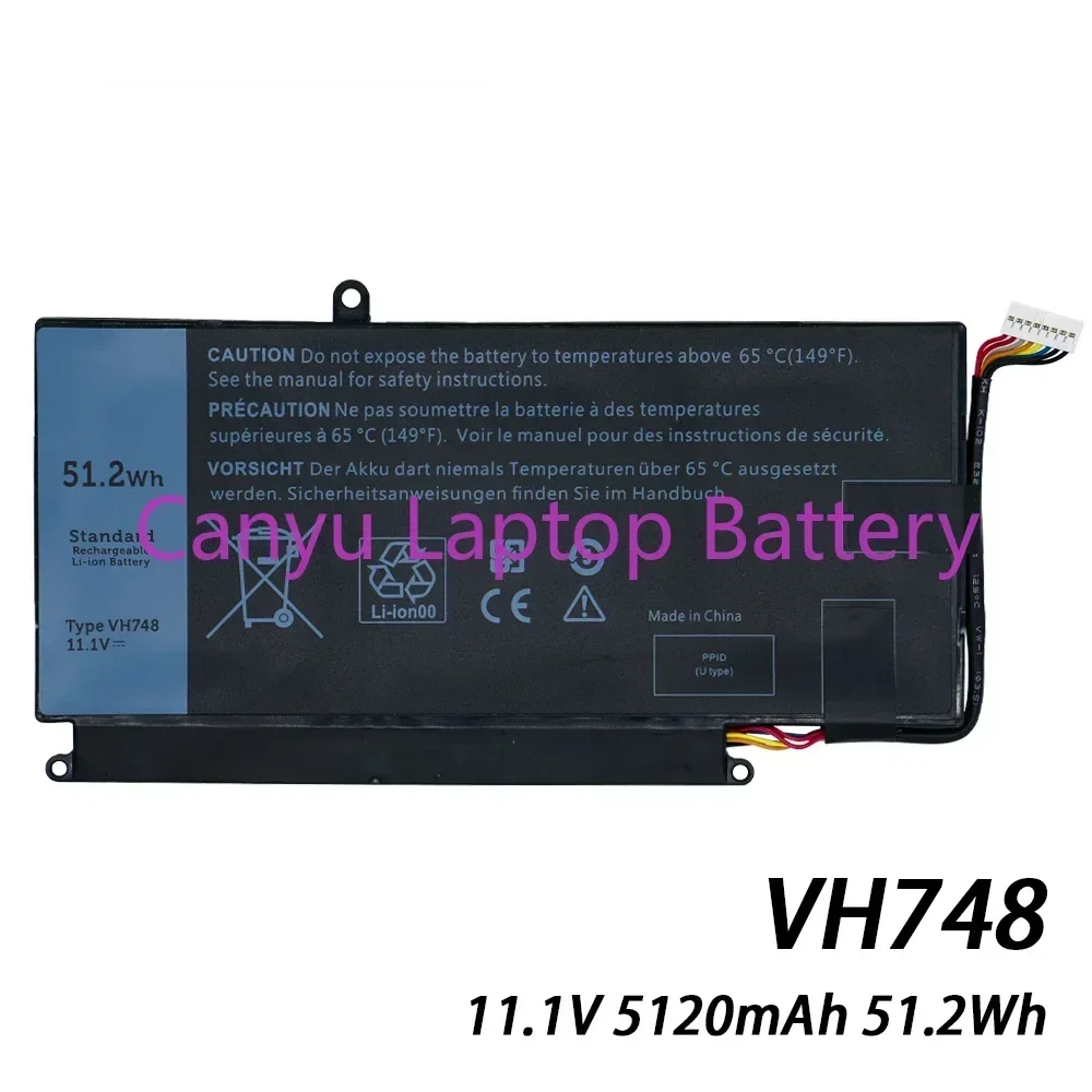 VH748 For  Vostro 5560 5460 5470 V5480 14-5439 5480 0VH748 V5460D-1308 V5460D-1318 5470D-1328 P41G 51.2Wh  Laptop battery