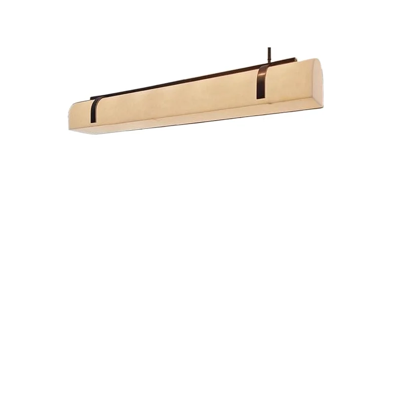 

Villa modern simple high-end new Italian minimalist large flat-floor restaurant marble chandelier, dining table lamps