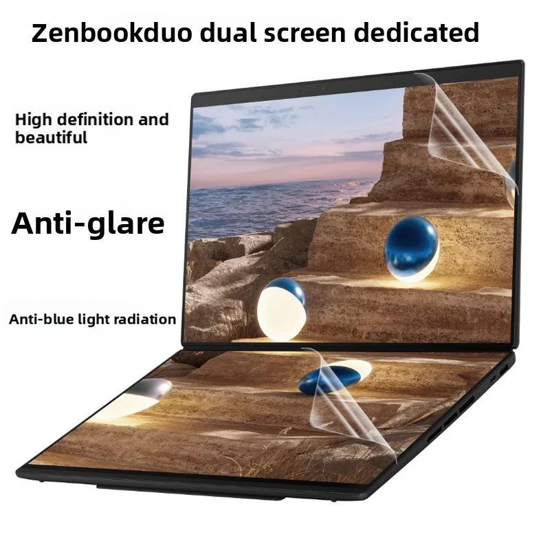 Suitable for 2026 ASUS Zenbook Duo 14 Computer Screen Film UX8407AA Keyboard Film Anti-Reflective and Anti-Blue Protective Film