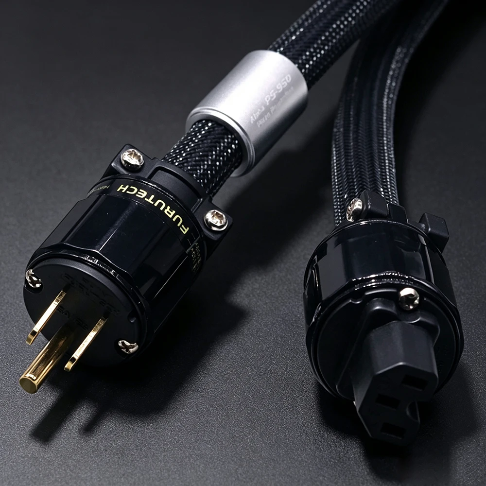 Hifi furukawa  alpha  power cord with FI-11 US power plug for AMP CD player power cable