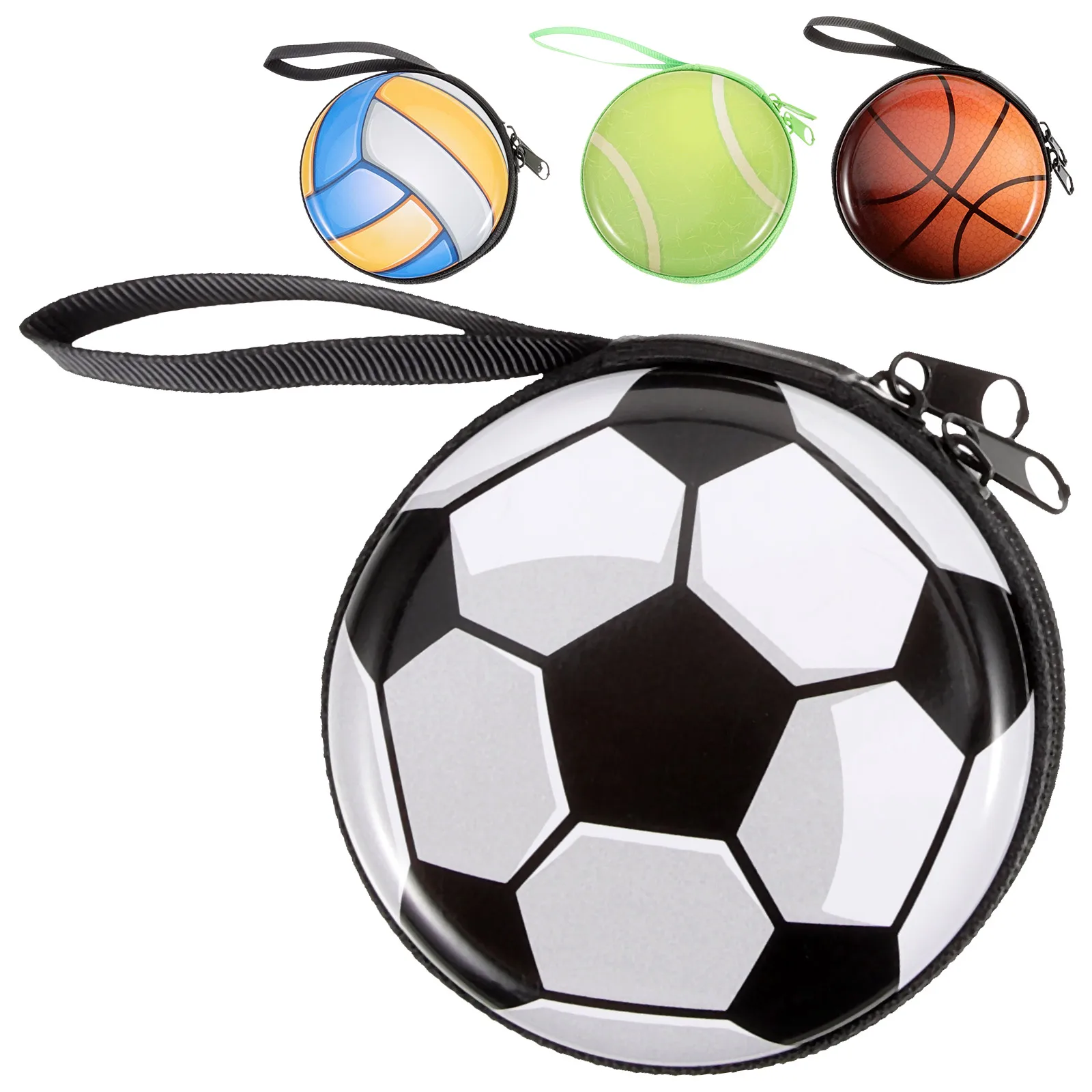 

4pcs Coin Purse Ball Style Cute Cartoon Zipper Storage Small Change Purses For Lightweight Durable Portable Purse