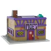 Gobricks MOC Simpsoned modulaire Moe's Tavern briques modèle lieu de Springfield modulaire Moe's Tavern Bar blocs de construction jouets cadeau 1