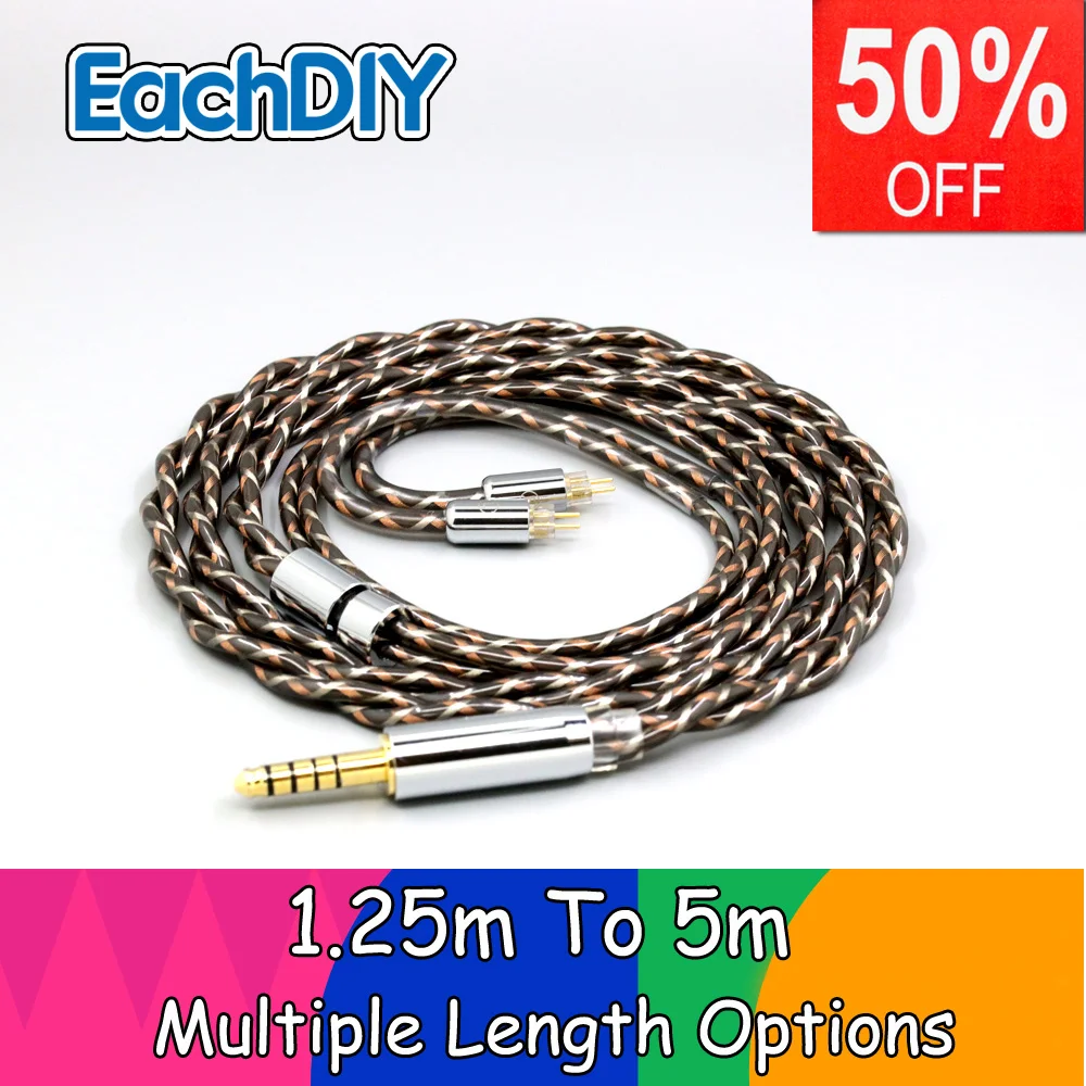 

TypeX 25AWG Litz Shielding 7n OCC Earphone Cable For JH13 High Step 0.78mm 2pin IEM BA Westone W4r UM3X UM3RC LN008903