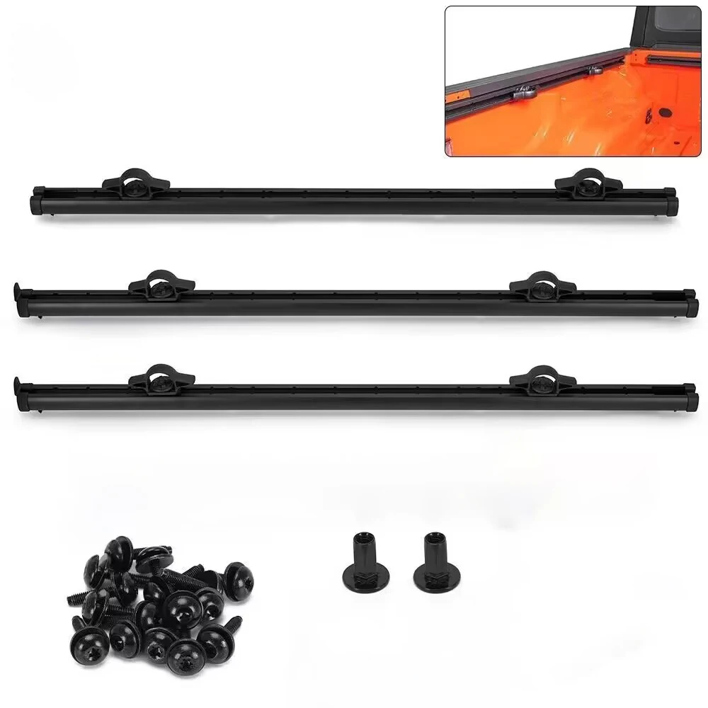 To Rus Trail Rail System Trunk Rail Kit Steel Fit  For Jeep Wrangler Gladiator JT 2020+  LantSun  JT1018