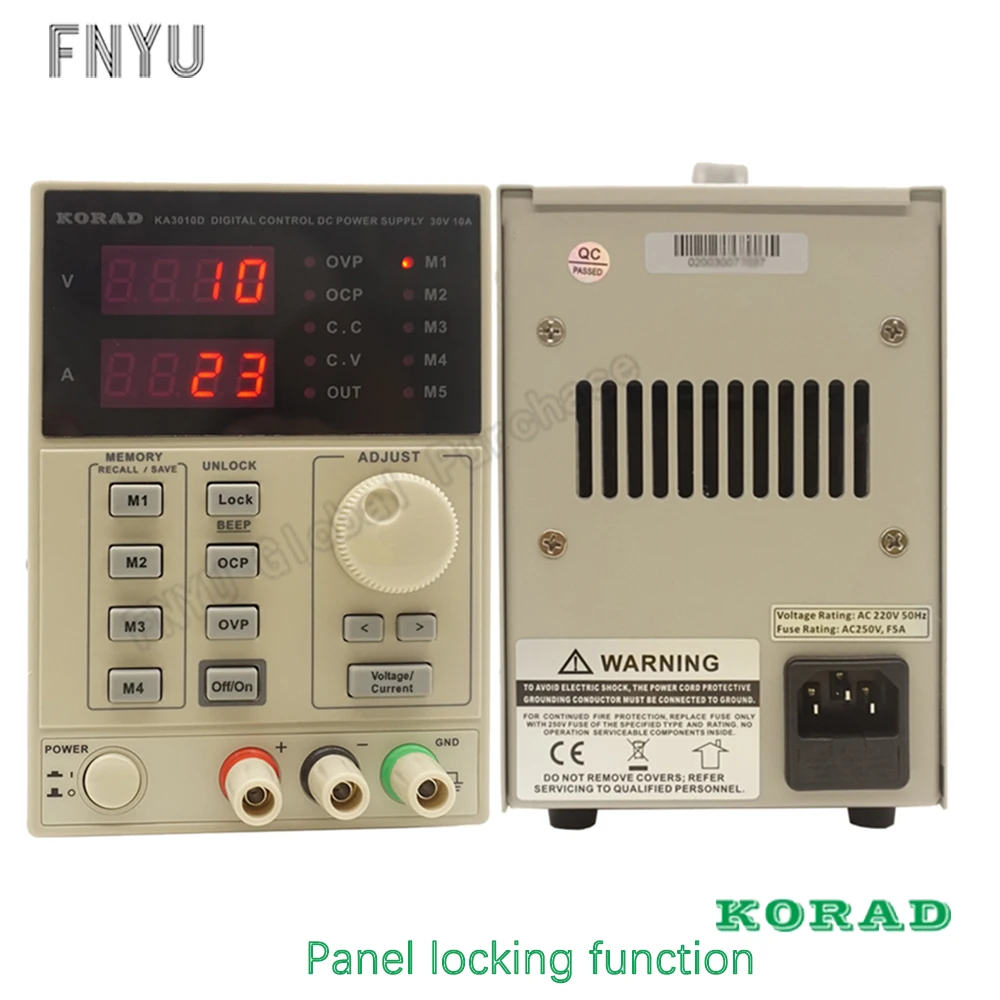 Imagem -06 - Korad Ka3010d Precisão Variável Ajustável 30v 10a 0.01v 0.001a dc Fonte de Alimentação Linear Digital Classe de Laboratório Regulada