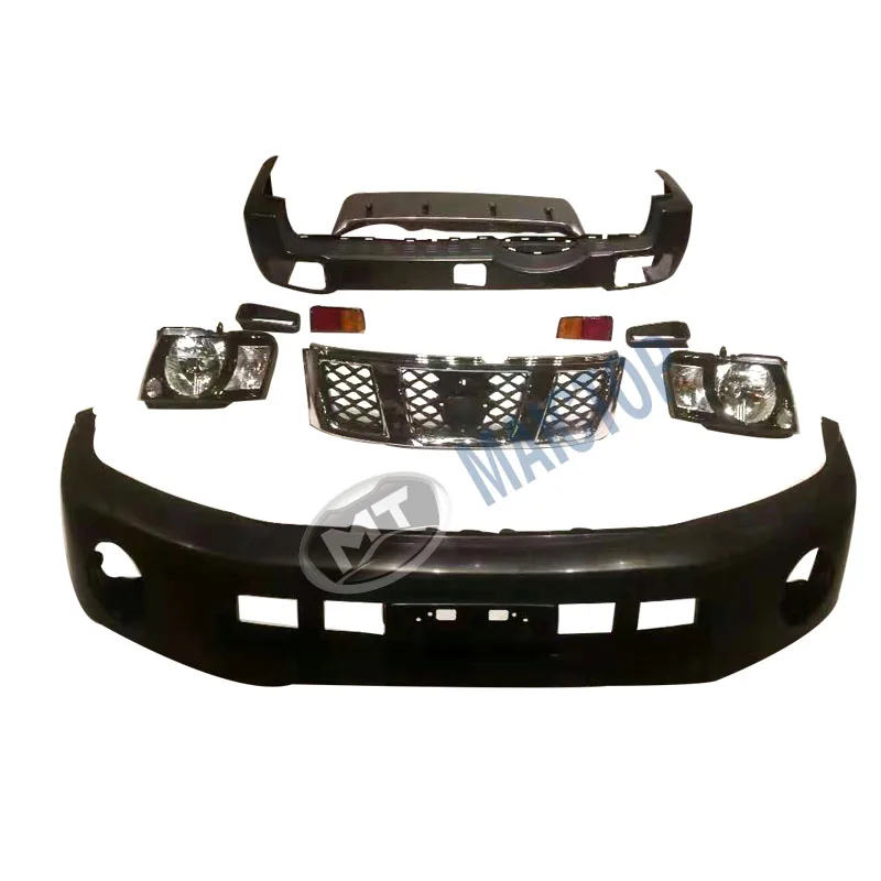 Maictop car accessories facelift front rear bumper grille body kit for nissan patrol y61 safari 2008-2016