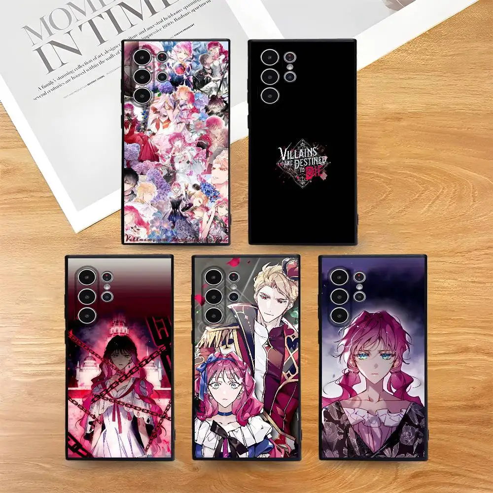 

Anime V-Villains are Destined to Die Phone Case for Samsung S series s21 s22 s23 s24 s25 FE Plus Ultra TPU Soft to Skin-friendly