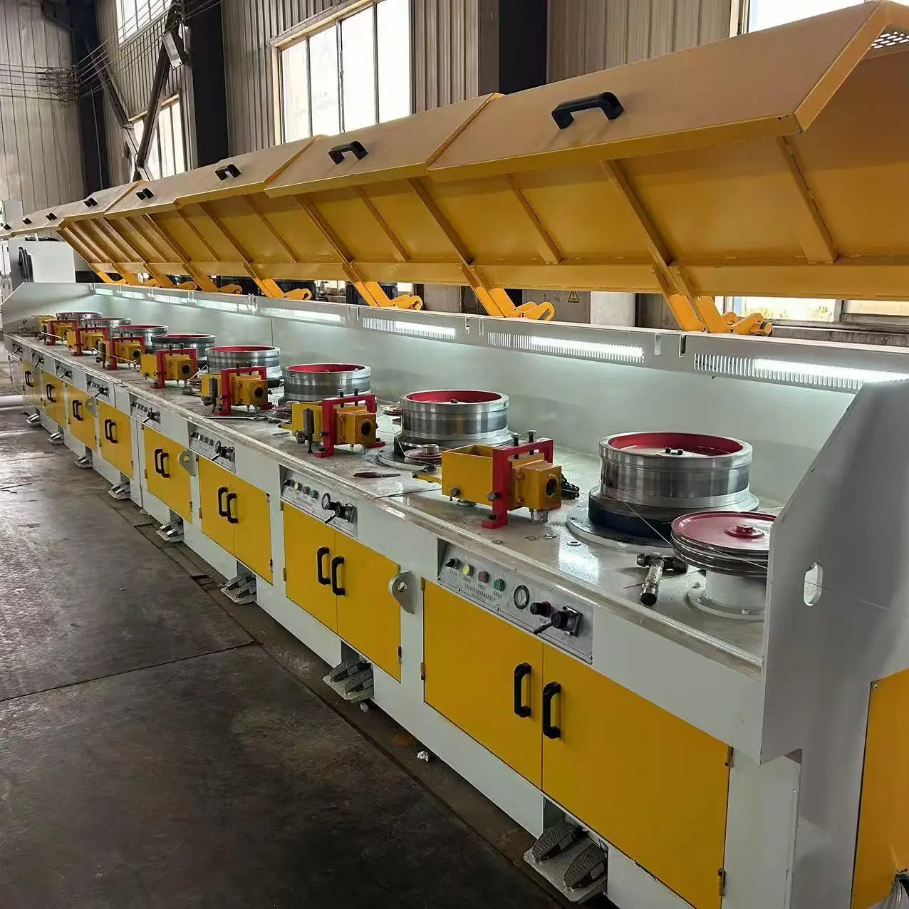 Ss Automatic Copper Straight Line Wire Drawing Machine Production Line
