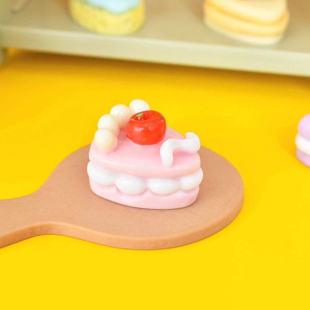 

30 Pcs Mini Dessert Model Decorative Fake Cake Accessories House Scene Layout Children Pretend Play Toy Smooth Surface