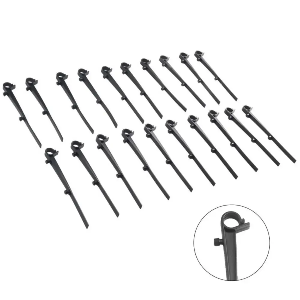 20PCS Hook & Stake Design Gutter Clip Easy Insert Installation Weather Resistant Gutter Guard Fastener Anti-Rust Simple Assembly