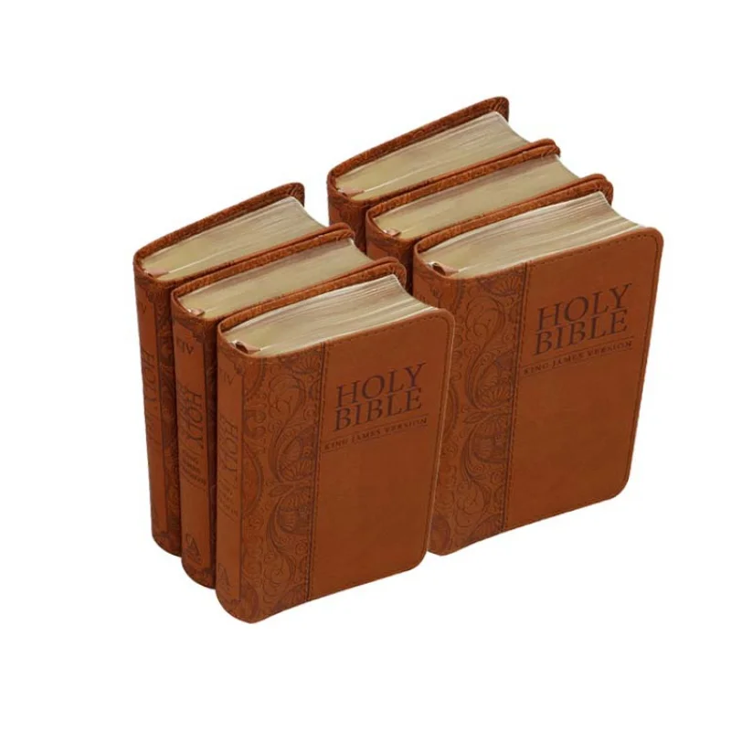 

Custom ized Luxury Color Holy Hardcover Spanish English Printing Religious Mini Bible Books