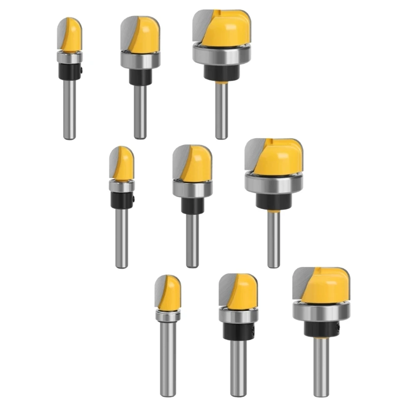 

3PCS Rustproof Coated Routers Bit For Clean Slot Cutting And Drilling C7AC