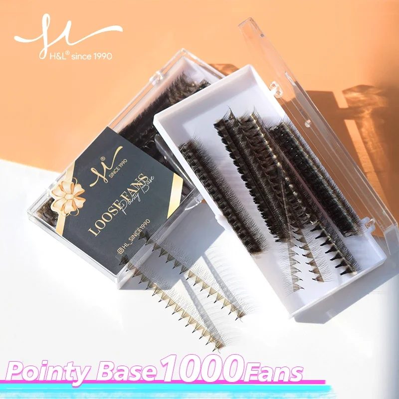 H&L since 1990 Eyelashes Extensions Supplies Women Make Up Tools Invisible Pointy Stem Ultra Speed