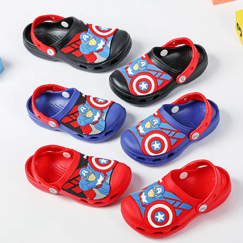 

Marvel Captain America cartoon student slippers creative unisex summer home shoes outdoor non-slip beach shoes gift wholesale