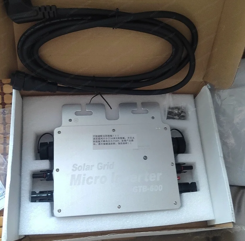 

600W Grid Tie Micro Solar Inverter, Tuya WiFi Smart APP Control, PV On-Grid Converter Supports 2PCS 300W Solar Panels