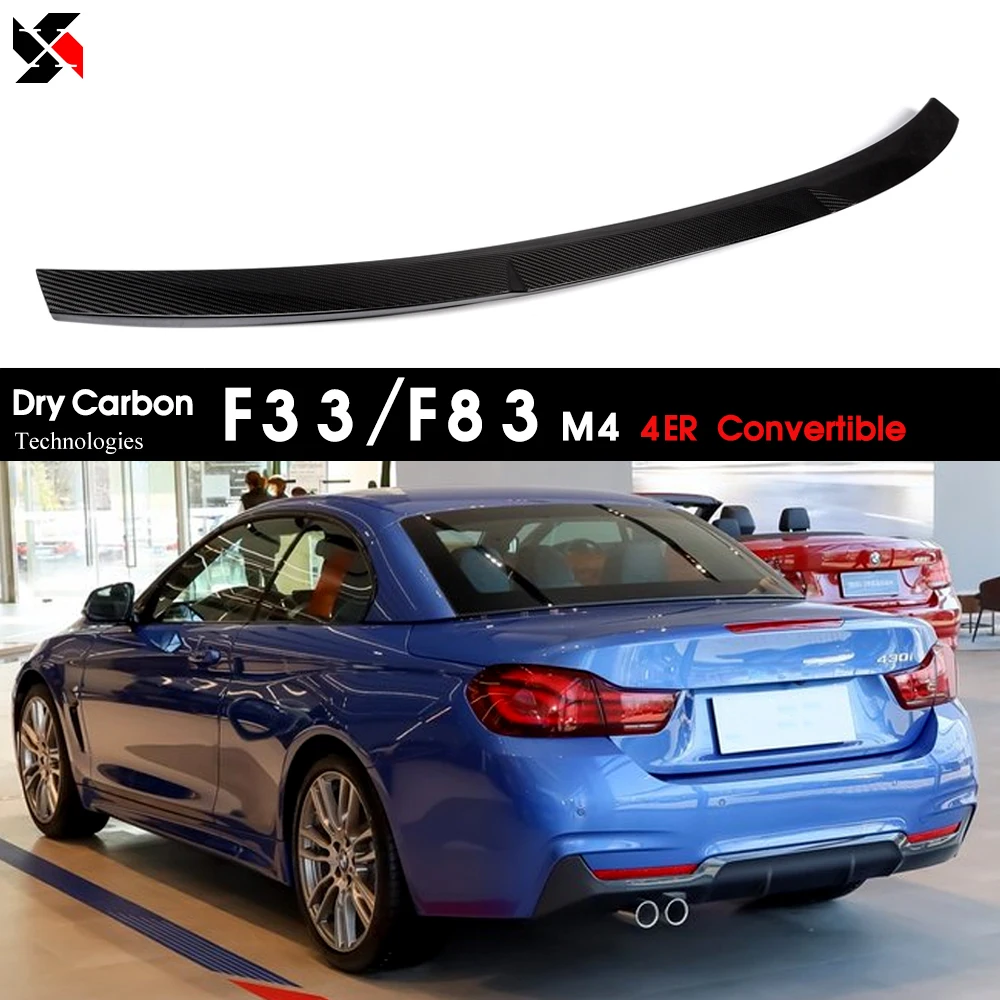 

Autoclave Dry Carbon Fiber Rear Trunk Boot Lid Lip Spoiler Wings Deck Tail For BMW F33 4 Series & F83 M4 Convertible 2013 - 2019