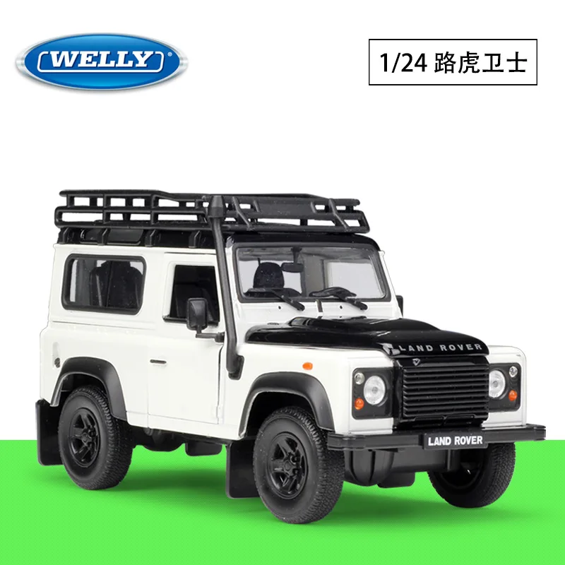 

WELLY 1:24 Land Rover Defender модель автомобиля из сплава, модель ремесла, коллекция украшений, игрушечные инструменты