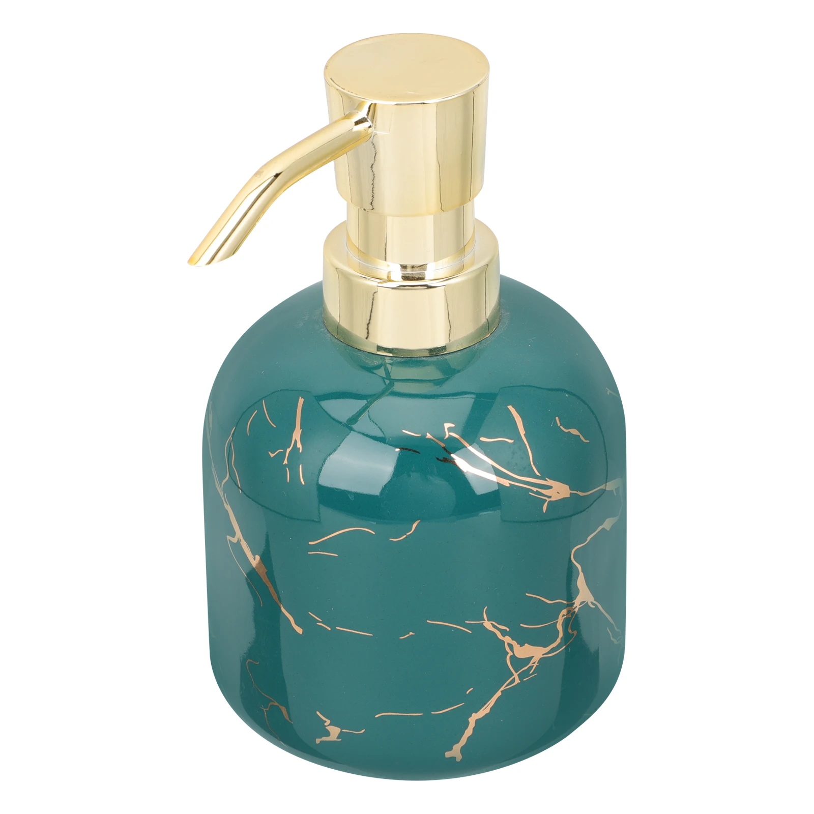 

Lovely Press Type Bath Shampoo Replacement Bottle Lotion Storage Container Leakproof Light Ceramic Liquid Holder For Hotel Home