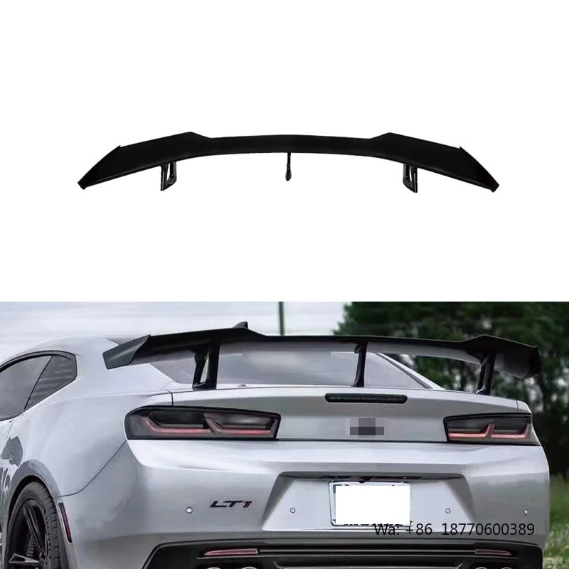Car Accessories Carbon Fiber Rear Wing Spoiler for Chevy Chevrolet Camaro Competitive Style 2016-2022 Modification Auto Parts