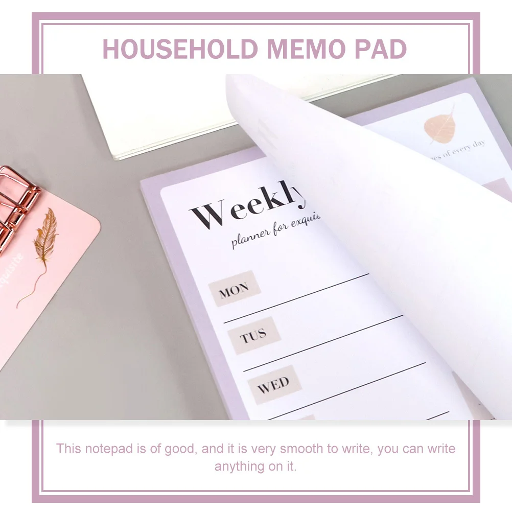 Multi-Function Note Pad Ideal for Scheduling Planning and Memo High-Quality Material Smooth Writing Experience Office Supply
