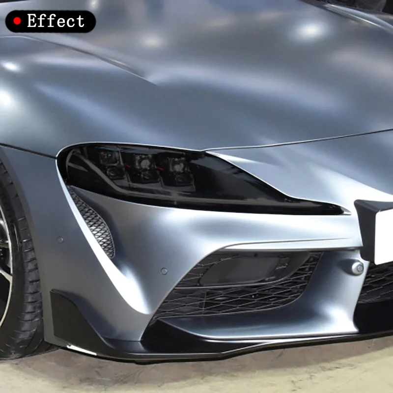 자동차 FrontHeadlamps 훈제 블랙 TPU 보호 필름 스크래치 수리 필름 스티커 Toyota Supra 2019 2020 GR GT4 Accessori