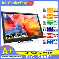 11.6 Inch Portable Monitor HDMI-Compatible Laptop second screen Gaming Extended Display For Switch/PS4/Xbox/Raspberry Pi