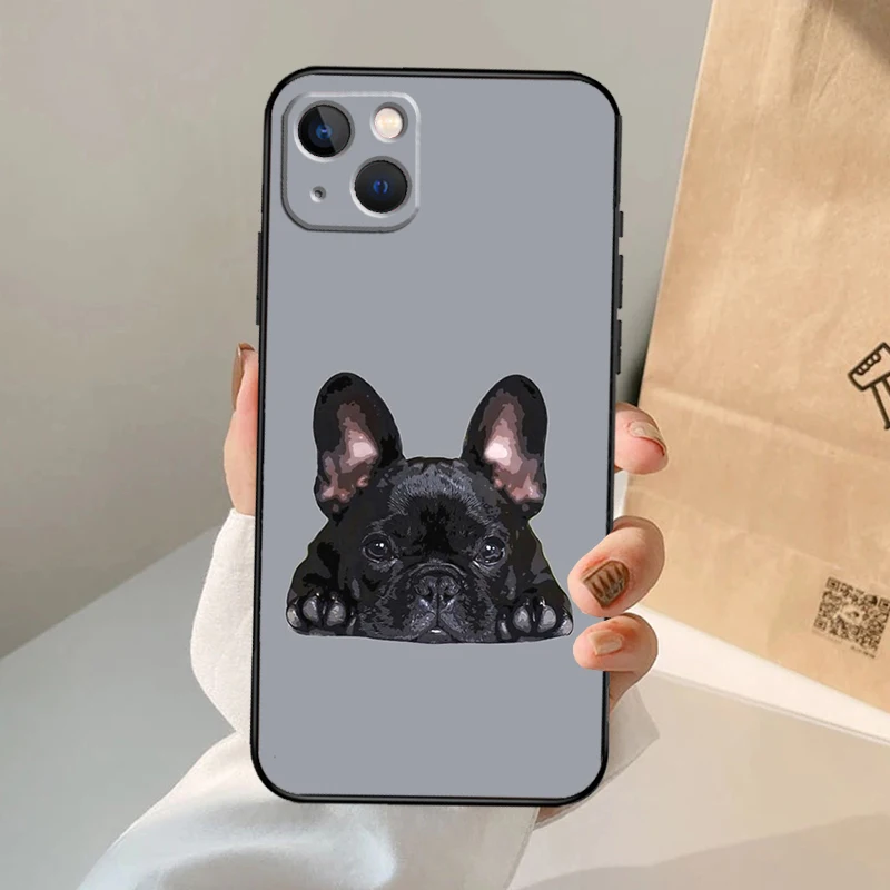 الفرنسية البلدغ الكلب قضية الهاتف آيفون 17 الهواء 16 15 14 13 12 11 برو ماكس 12 13 mini 15 16 زائد 16e غطاء كوكه #4